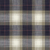 Kintyre Check Dark Navy Fabric by the Metre